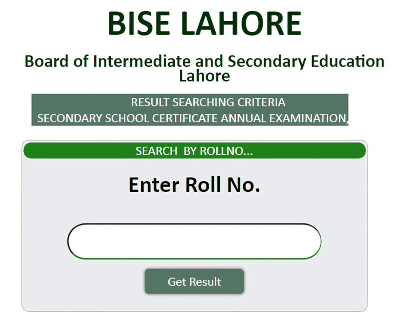 10th Class Result 2025 BISE Lahore