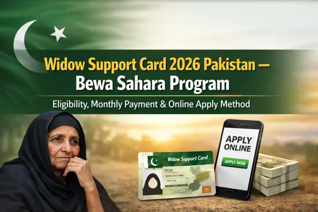 Widow Support Card 2026 monthly stipend and payment information
Caption: Monthly cash assistance provided under Widow Support Card 2026