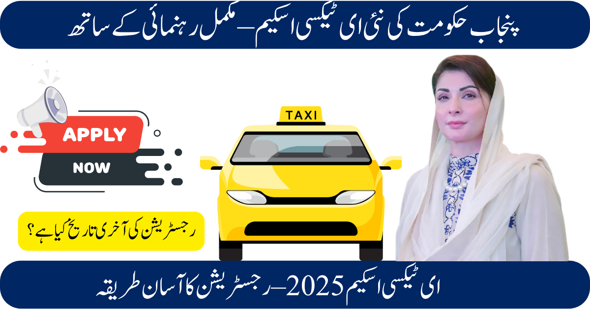 E-Taxi Scheme 2025 Online Registration