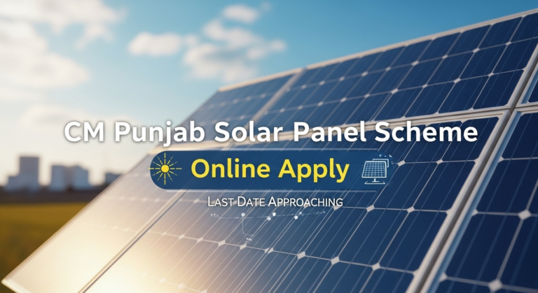 cm punjab solar panel scheme online apply last date