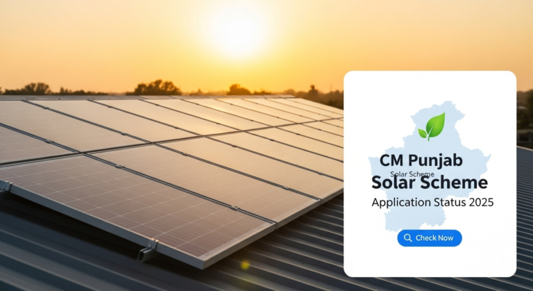 cm punjab solar scheme application status 2025