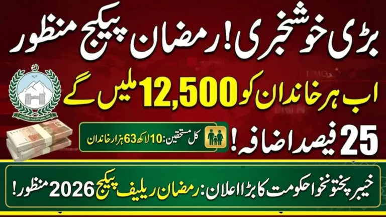 KP Ramadan Relief Package 2026 cash assistance and ration support for low-income families in Khyber Pakhtunkhwa