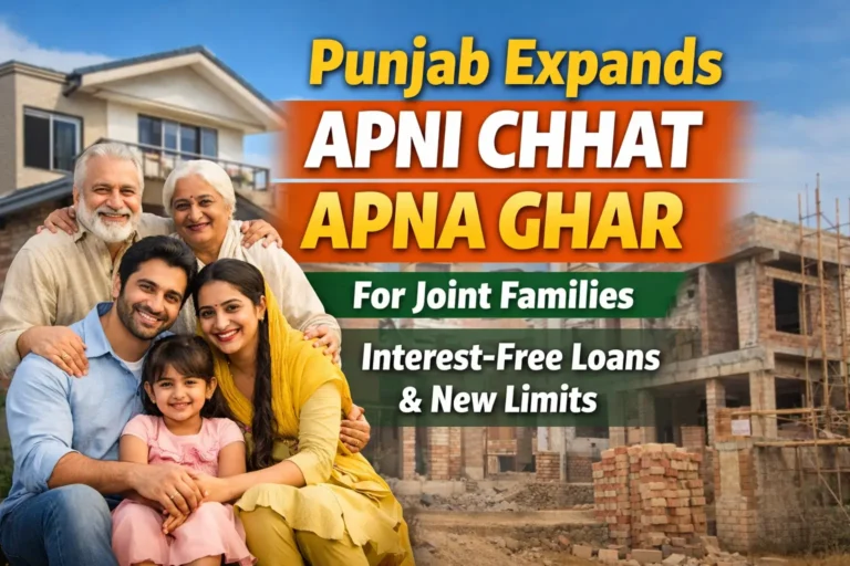 Punjab Expands Apni Chhat Apna Ghar for Joint Families housing scheme update 2026